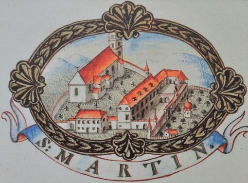Darstellung von St. Martin (um 1740) aus der TopographiaFlorianensis (1743) / Darstellung von St. Martin (um 1740) aus der TopographiaFlorianensis (1743) Darstellung von St. Martin (um 1740) aus der TopographiaFlorianensis (1743)