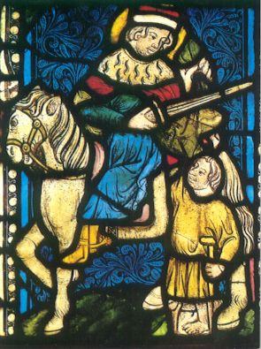 Glasfenster in unserer Pfarrkirche, um 1470