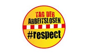 Respect Button/Tag der Arbeitslosen